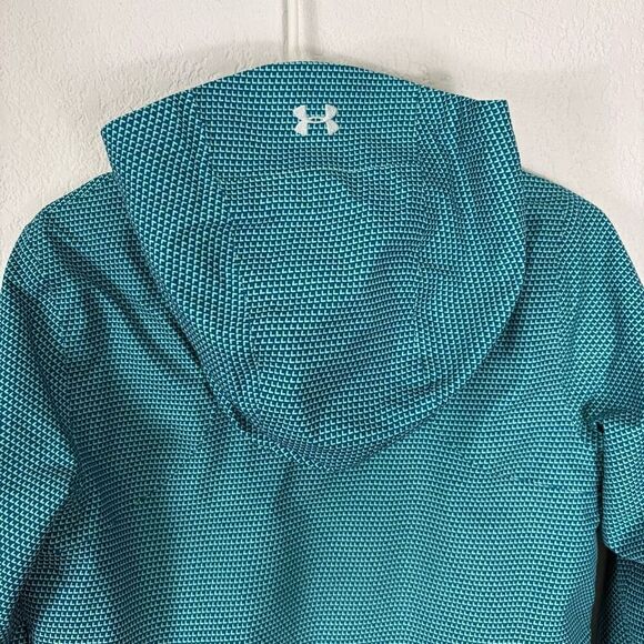 Under Armour Storm Light Blue Patterned Hooded Ski/Snowboard Fleece Lined Winter - Picture 9 of 13